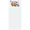Graphique Plaid Magnetic Notepad, 100 Tear-Away Sheets for Grocery, Shopping & To-Do Lists, Writing Pad for Fridge, Kitchen, Office(Peanuts Gang Baseball)