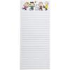 Graphique Plaid Magnetic Notepad, 100 Tear-Away Sheets for Grocery, Shopping & To-Do Lists, Writing Pad for Fridge, Kitchen, Office(Peanuts Gangs)