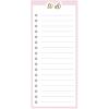 Graphique Plaid Magnetic Notepad, 100 Tear-Away Sheets for Grocery, Shopping & To-Do Lists, Writing Pad for Fridge, Kitchen, Office(Pink Navy Zebra)