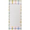 Graphique Plaid Magnetic Notepad, 100 Tear-Away Sheets for Grocery, Shopping & To-Do Lists, Writing Pad for Fridge, Kitchen, Office(Plaid)