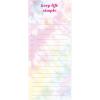 Graphique Plaid Magnetic Notepad, 100 Tear-Away Sheets for Grocery, Shopping & To-Do Lists, Writing Pad for Fridge, Kitchen, Office(Tie Dye)