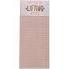 Graphique Plaid Magnetic Notepad, 100 Tear-Away Sheets for Grocery, Shopping & To-Do Lists, Writing Pad for Fridge, Kitchen, Office(We Rise)