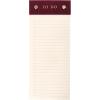 Graphique Post-Bound List Pad Luxe Collection, Perforated Sheets To-Do Notepad, Hardcover Binding, Gold Foil Embossing, 100 Pages, 4” x 9.75”, Olive Green
