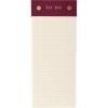 Graphique Post-Bound List Pad Luxe Collection, Perforated Sheets To-Do Notepad, Hardcover Binding, Gold Foil Embossing, 100 Pages, 4” x 9.75”, Plum Red