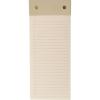 Graphique Post-Bound List Pad Luxe Collection, Perforated Sheets To-Do Notepad, Hardcover Binding, Gold Foil Embossing, 100 Pages, 4” x 9.75”, Taupe