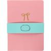 Graphique Pretty Bow Vegan Leather Journal, Diary Notebook for Writing, 192 Lined Pages, La Petite Press Collection, 6” x 8”(Pretty Bow)