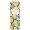 Graphique Reporter Journal, Lemon Design, Embellished Gold Foil Portable Notebook, 150 Lined Sheets, 3″ x 8.75″ – Perfect for Note Taking, List Making and Much More