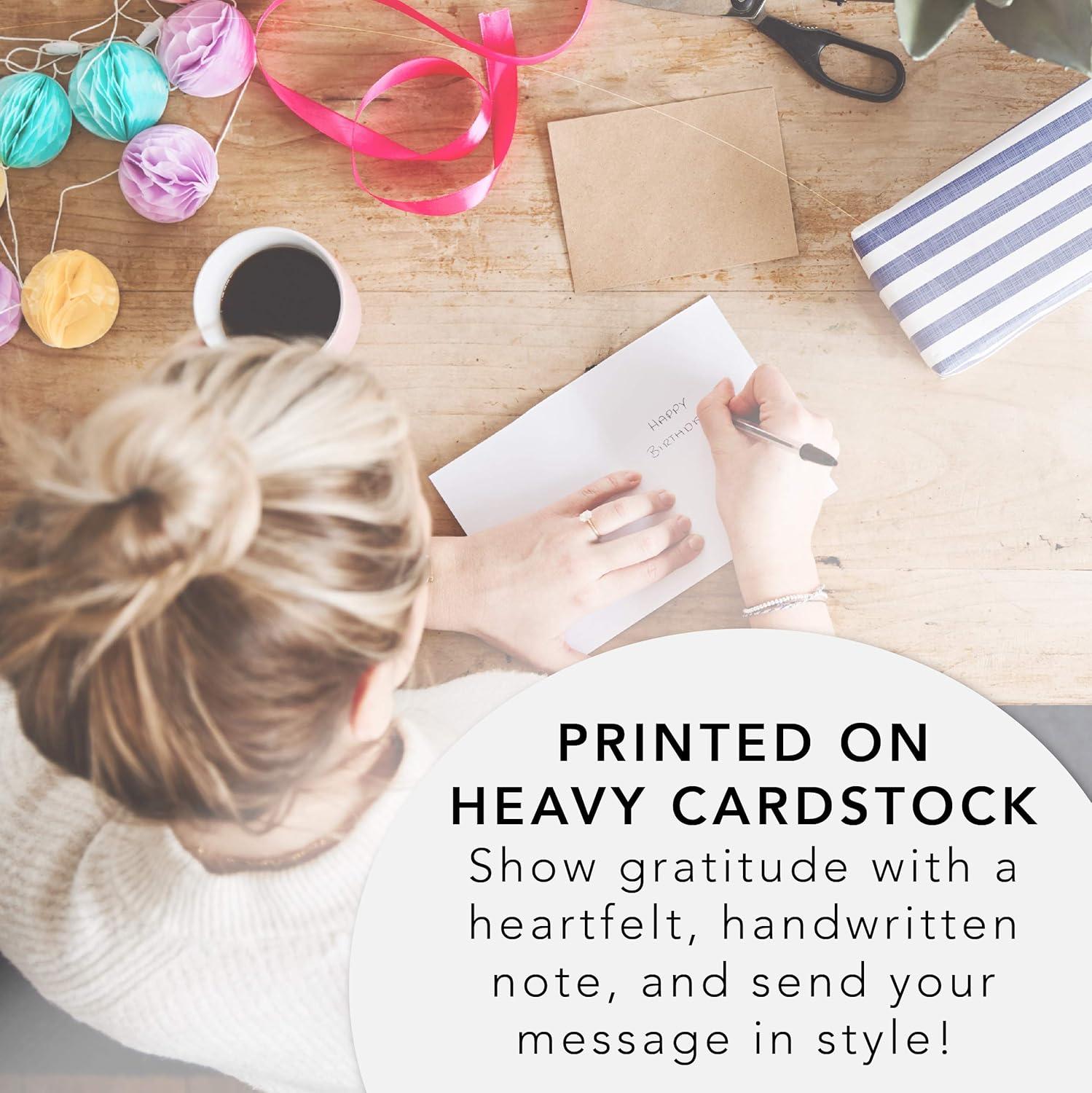 imageGraphique Box of Thank You Cards Brush Strokes Includes 16 Cards with Matching Envelopes and Storage Box Cute Stationery Made of Durable Heavy Cardstock Cards Measure 325quot x 475quotPeanuts Gang