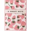 Graphique Box of Thank You Cards, Brush Strokes – Includes 16 Cards with Matching Envelopes and Storage Box, Cute Stationery Made of Durable Heavy Cardstock, Cards Measure 3.25″ x 4.75″(Pink Strawberries)