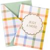 Graphique Box of Thank You Cards, Brush Strokes – Includes 16 Cards with Matching Envelopes and Storage Box, Cute Stationery Made of Durable Heavy Cardstock, Cards Measure 3.25″ x 4.75″(Plaid)