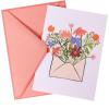 Graphique Box of Thank You Cards, Brush Strokes – Includes 16 Cards with Matching Envelopes and Storage Box, Cute Stationery Made of Durable Heavy Cardstock, Cards Measure 3.25″ x 4.75″(Flower Envelope)