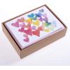 Graphique Box of Thank You Cards, Brush Strokes – Includes 16 Cards with Matching Envelopes and Storage Box, Cute Stationery Made of Durable Heavy Cardstock, Cards Measure 3.25″ x 4.75″(Glitter)