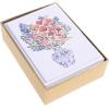 Graphique Box of Thank You Cards, Brush Strokes – Includes 16 Cards with Matching Envelopes and Storage Box, Cute Stationery Made of Durable Heavy Cardstock, Cards Measure 3.25″ x 4.75″(Multicolor)