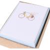 Graphique Box of Thank You Cards, Brush Strokes – Includes 16 Cards with Matching Envelopes and Storage Box, Cute Stationery Made of Durable Heavy Cardstock, Cards Measure 3.25″ x 4.75″(Watercolor Bike)