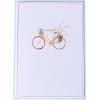 Graphique Boxed Cards, Simple Floral – Includes 16 Cards with Matching Envelopes and Storage Box, Cute Stationery Made on Durable Cardstock, Cards Measure 4” x 5.625(Watercolor Bike)