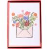 Graphique Box of Thank You Cards, Brush Strokes – Includes 16 Cards with Matching Envelopes and Storage Box, Cute Stationery Made of Durable Heavy Cardstock, Cards Measure 3.25″ x 4.75″(Flower Envelope)
