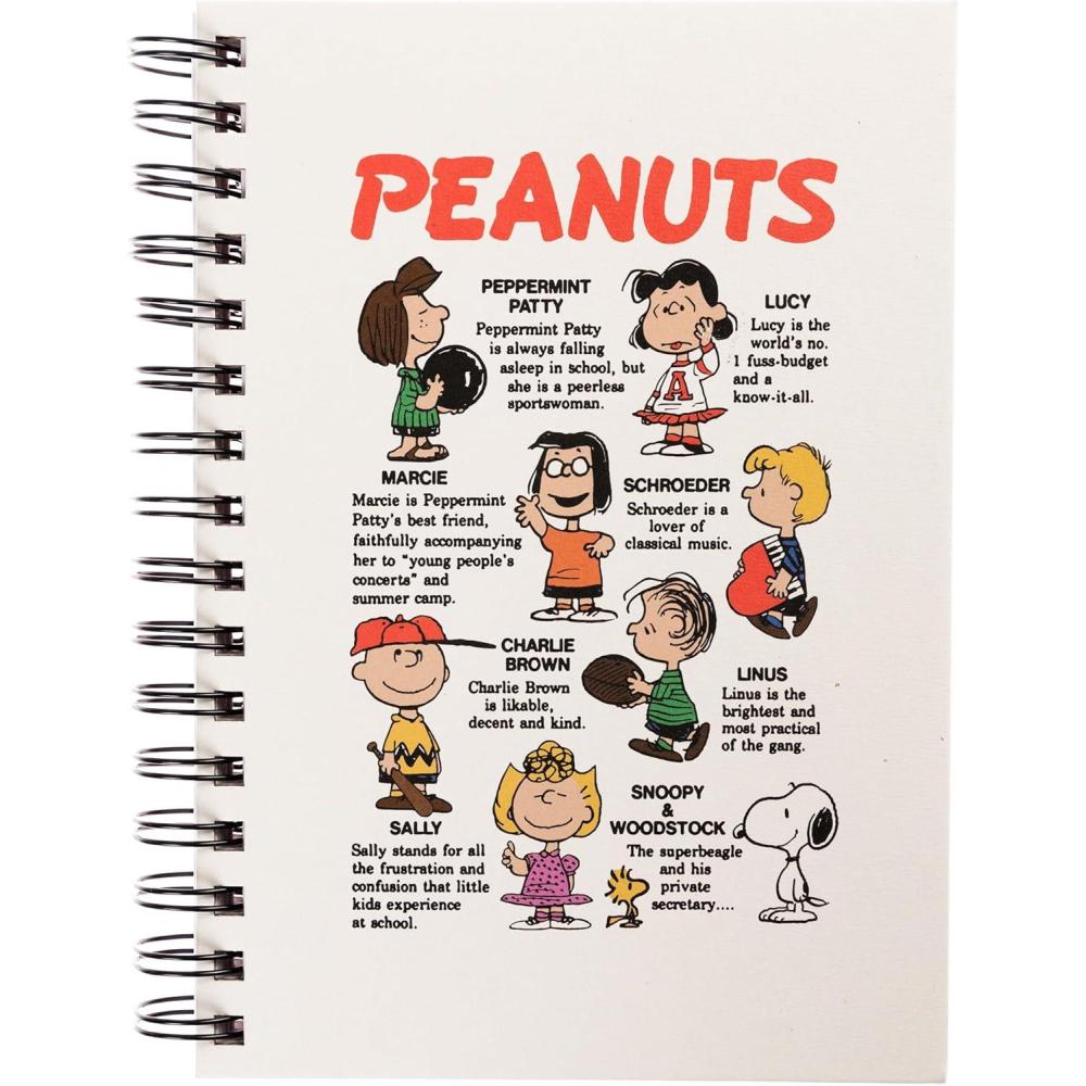 imageGraphique Peanuts Hardbound Spiral Journal Hardcover Lined Diary Notebook for Writing 160 Ruled Pages 625 x 825Peanuts Spiral Journal
