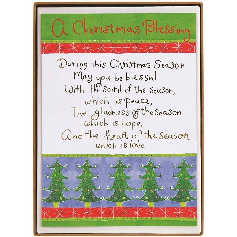 imageGraphique Santa Christmas Cards Boxed Set of 15 Holiday Cards with Envelopes 475quotx 6625quotA Christmas Blessing