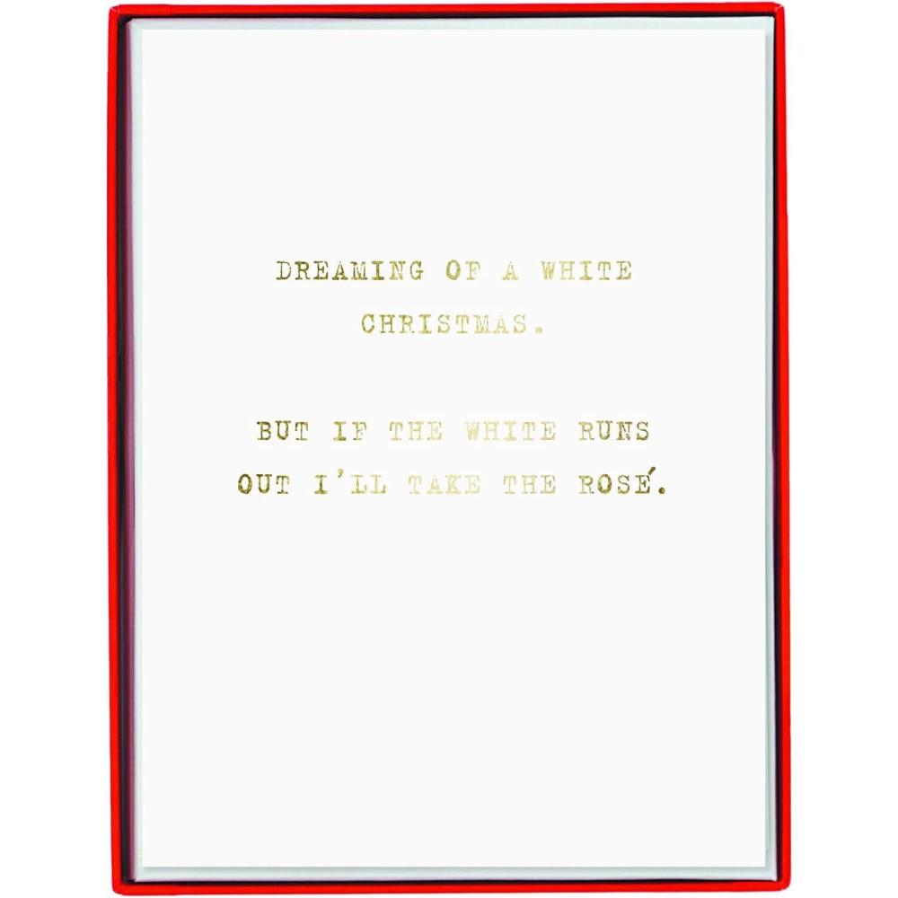 imageGraphique Wood Background Holiday Cards  Pack of 15 Cards with Envelopes  Christmas Greetings  Silver Foil Accents  Boxed Set  425quot x 55quotXmas Ros