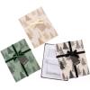 Graphique Forest Trees Christmas Gift Card Holders, Set of 3 Boxes, Decorative Velvet Ribbons(Forest Trees)