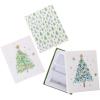 Graphique Forest Trees Christmas Gift Card Holders, Set of 3 Boxes, Decorative Velvet Ribbons(Sparkly Tree)