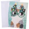 Graphique Funny Cats Christmas Cards, Pack of 20 Holiday Cards with Envelopes, 4 Assorted Designs Boxed Set, 4.25″ x 5.875″(Cats Christmas)