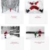 Graphique Funny Cats Christmas Cards, Pack of 20 Holiday Cards with Envelopes, 4 Assorted Designs Boxed Set, 4.25″ x 5.875″(Santa’s Christmas)