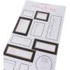 Graphique Holiday Gift Labels, 130 Self-Adhesive Christmas Stickers, 13 Designs with Gold Foil Accents(B&W Christmas)
