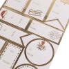 Graphique Holiday Gift Labels, 130 Self-Adhesive Christmas Stickers, 13 Designs with Gold Foil Accents(Gold Foil)