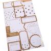 Graphique Holiday Gift Labels, 130 Self-Adhesive Christmas Stickers, 13 Designs with Gold Foil Accents(Shimmering White)