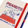 Graphique Peanuts Hardbound Spiral Journal, Hardcover Lined Diary Notebook for Writing, 160 Ruled Pages, 6.25” x 8.25”(Social Club Journal)