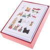 Graphique Santa Christmas Cards, Boxed Set of 15 Holiday Cards with Envelopes, 4.75″x 6.625″(Holiday Dogs)
