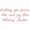 Graphique Santa Christmas Cards, Boxed Set of 15 Holiday Cards with Envelopes, 4.75″x 6.625″(Poinsettia)