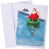 Graphique Santa Christmas Cards, Boxed Set of 15 Holiday Cards with Envelopes, 4.75″x 6.625″(Santa Christmas)