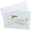 Graphique Santa Christmas Cards, Boxed Set of 15 Holiday Cards with Envelopes, 4.75″x 6.625″(Snoopy Skating)