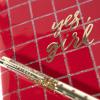 Graphique Taking Notes Journal & Pen Set – Includes 1 Journal and 1 Floating Glitter Pen, 120 Lined Cream Pages, 5.75″ x 8.5″ – Great for Making Grocery Lists or Taking Notes in a Meeting(Yes Girl)