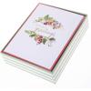 Graphique Wood Background Holiday Cards | Pack of 15 Cards with Envelopes | Christmas Greetings | Silver Foil Accents | Boxed Set | 4.25″ x 5.5″(Seasons Greetings)