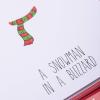 Graphique Wood Background Holiday Cards | Pack of 15 Cards with Envelopes | Christmas Greetings | Silver Foil Accents | Boxed Set | 4.25″ x 5.5″(Snowman in a Blizzard)