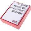 Graphique Wood Background Holiday Cards | Pack of 15 Cards with Envelopes | Christmas Greetings | Silver Foil Accents | Boxed Set | 4.25″ x 5.5″(Tell Me What You Want)