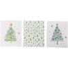 Graphique Forest Trees Christmas Gift Card Holders, Set of 3 Boxes, Decorative Velvet Ribbons(Sparkly Tree)
