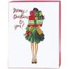 Graphique Funny Cats Christmas Cards, Pack of 20 Holiday Cards with Envelopes, 4 Assorted Designs Boxed Set, 4.25″ x 5.875″(Chic Xmas)