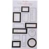 Graphique Holiday Gift Labels, 130 Self-Adhesive Christmas Stickers, 13 Designs with Gold Foil Accents(B&W Christmas)