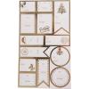 Graphique Holiday Gift Labels, 130 Self-Adhesive Christmas Stickers, 13 Designs with Gold Foil Accents(Gold Foil)