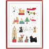 Graphique Santa Christmas Cards, Boxed Set of 15 Holiday Cards with Envelopes, 4.75″x 6.625″(Holiday Dogs)