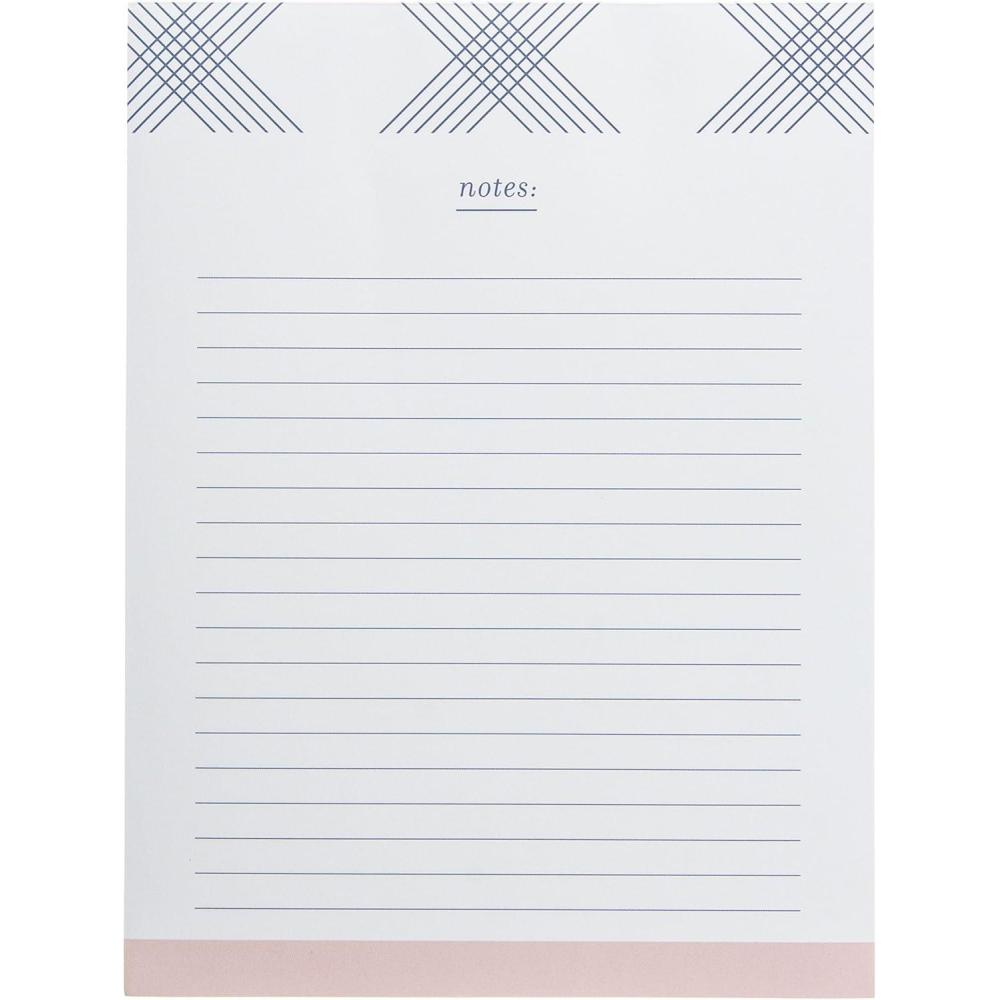 imageGraphique Lavender and Neon Large Notepad Puple and Neon Yellow Notes Notepad with 150 TearOff Sheets Perfect for Kitchen Counters Nightstands Desks and More 6quot x 8quotBlue Plaid