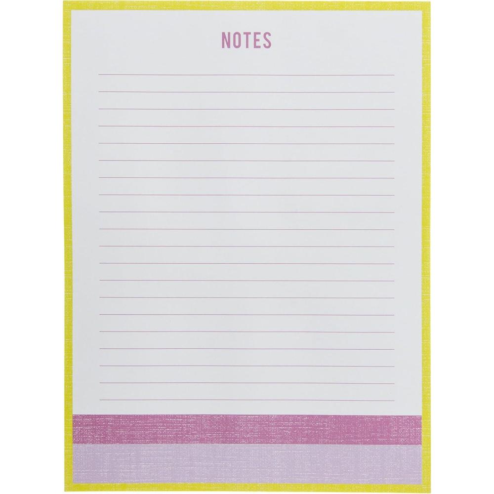 imageGraphique Lavender and Neon Large Notepad Puple and Neon Yellow Notes Notepad with 150 TearOff Sheets Perfect for Kitchen Counters Nightstands Desks and More 6quot x 8quotLavender And Neon