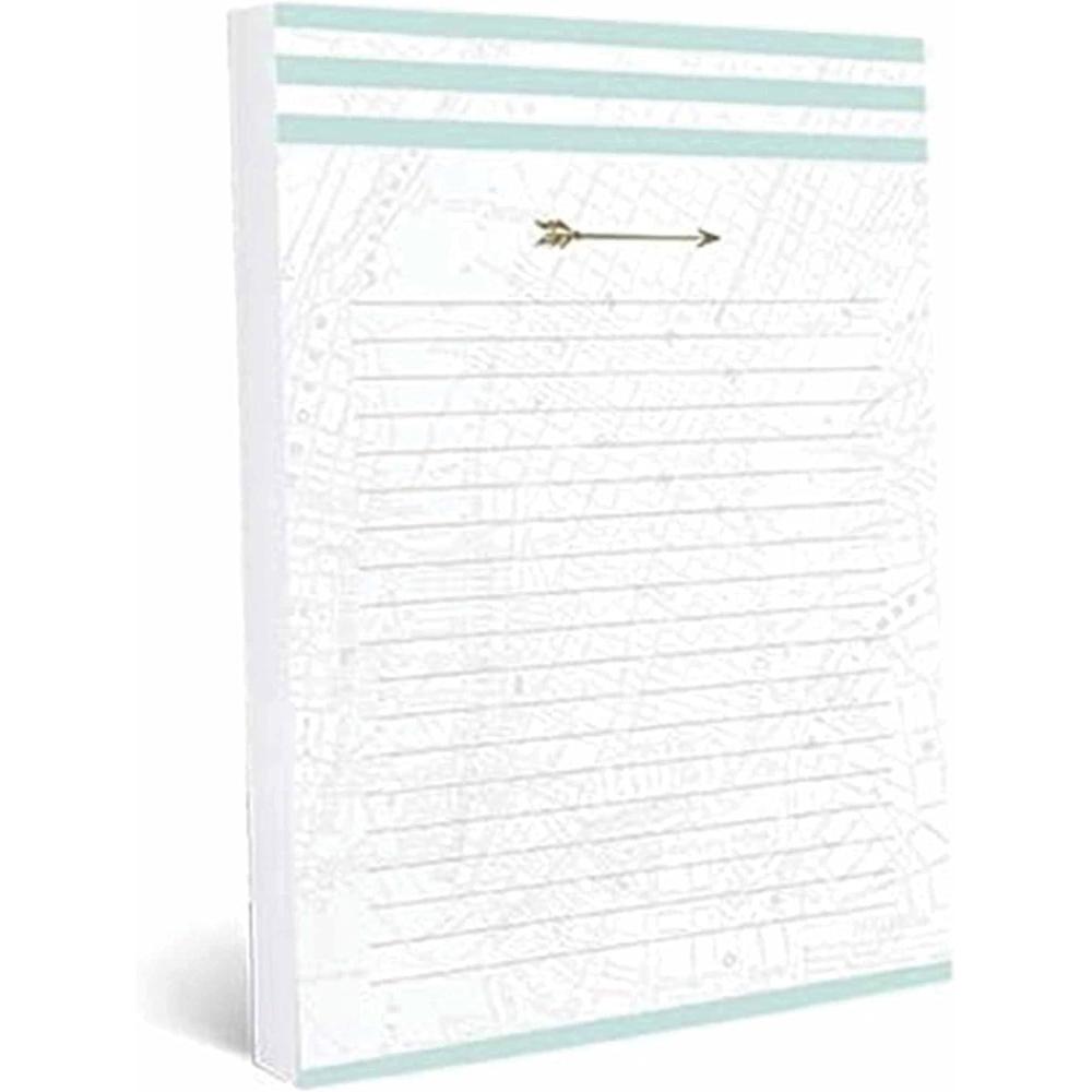 imageGraphique Lavender and Neon Large Notepad Puple and Neon Yellow Notes Notepad with 150 TearOff Sheets Perfect for Kitchen Counters Nightstands Desks and More 6quot x 8quotGold Arrow