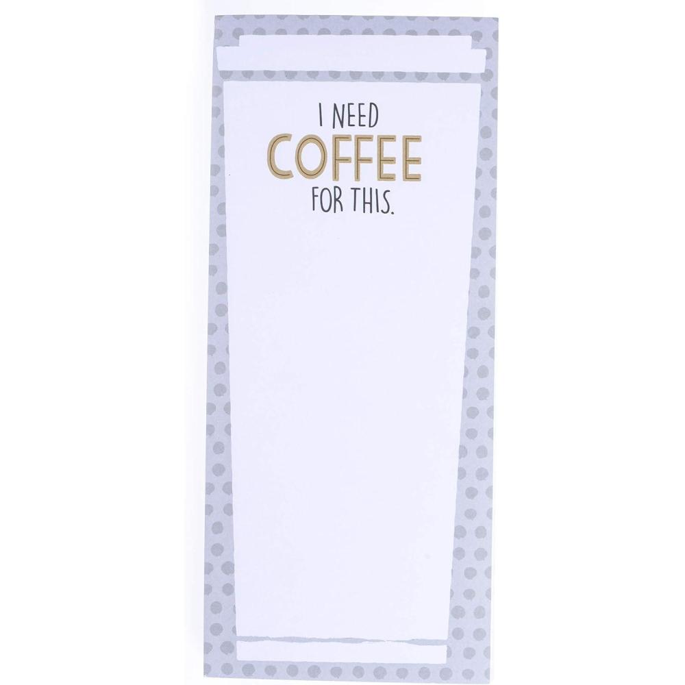 imageGraphique Magnetic Notepad  I Need Coffee For This Grocery and Shopping List  Fun Decorative ToDo List  Perfect House Warming Gifts  100 Tear off Sheets 4quot x 925quot x 5quotCoffee
