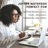 Graphique Jotter Notepad, Black and Blue Polka Dot Print – Fun, “Ugh I Can’t Even” Quote Embellished on Each Page, Includes 250 Tearable Pages, 4.5″ x 5.5″ x 1″ – Great For Taking Notes(Red Navy Floral)
