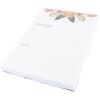 Graphique Lavender and Neon Large Notepad, Puple and Neon Yellow “Notes” Notepad with 150 Tear-Off Sheets, Perfect for Kitchen Counters, Nightstands, Desks, and More, 6″ x 8″(Flower Border)